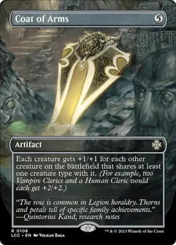 Borderless COAT OF ARMS mtg NM-M Commander Lost Caverns of Ixalan 1 Rare - Image 1