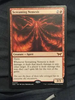 MTG Screaming Nemesis DSK NM Mythic Creature Spirit 157 Duskmourn Magic - Image 1