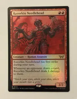 Razorkin Needlehead #153 (Foil) (NM) Duskmourn DSK Magic MTG - Image 1