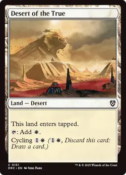 DESERT OF THE TRUE x4 mtg NM-M Commander Aetherdrift 4 Common - Image 1