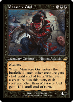 [MTG] Massacre Girl (Retro Frame) (328) (RVR) NM - Image 1