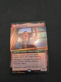 Spiderman . Jonah Jameson (Extended Art) - *FOIL* -Magic Con PROMO #3 - MTG - Image 1