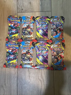 Lot of 8 Sealed (2 Art Sets) Pokemon TCG MEGA EVOLUTION Sleeved Booster Packs - Image 1