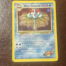 Misty's Tentacruel #10/132 Holo Rare 2000 Unlimited Gym Heroes Pokemon TCG - Image 1
