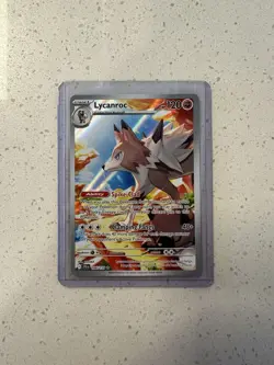 Pokemon Scarlet & Violet Journey Together 166/159 Lycanroc Illustration Rare NM - Image 1