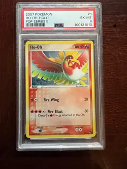 Pokemon Ho-Oh Pop Series 5 Holo 1/17 PSA 6 - Image 1