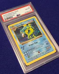 PSA 8 Shadowless Gyarados Holo #6 1999 Shadowless Base Set Pokemon - Image 2