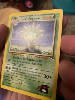 Pokemon TCG Erika's Exeggutor Gym Heroes 44/132 Regular Unlimited Uncommon MP - Image 3