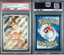2025 Pokemon SVP EN #173 Eevee Prismatic Evolutions ETB Promo PSA 10 - Image 3
