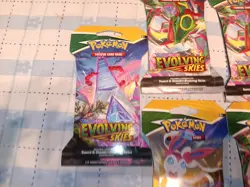 Pokemon TCG Sword & Shield Evolving Skies Booster Pack Sealed - LOT OF 7 Packs - Image 4