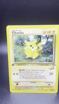 Pokemon TCG Pikachu [W Stamped] 60/64 WOTC Promo Unplayed NM+ - Image 2