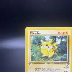 Pokemon TCG Pikachu [W Stamped] 60/64 WOTC Promo Unplayed NM+ - Image 3
