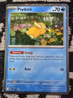 Psyduck Cosmos Holo Black Star Promo 007 Pokemon Mega Evolution NM - Image 1