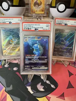 2023 Pokemon Squirtle Wartortle Blastoise ex PSA 9 Illustration Rare Trio 151 - Image 3