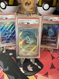 2023 Pokemon Squirtle Wartortle Blastoise ex PSA 9 Illustration Rare Trio 151 - Image 5