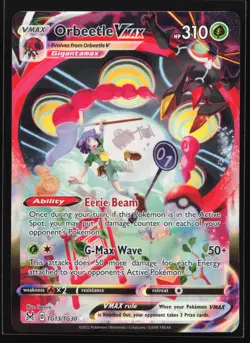 Pokemon Orbeetle VMAX TG13 Lost Origin Trainer Gallery Ultra Rare Holo NM - Image 1