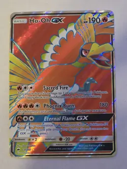 Pokemon TCG Ho-Oh GX (Full Art) Ultra Rare SM Burning Shadows 131/147 - Image 1