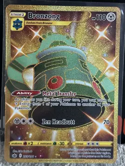 Pokemon TCG Bronzong Sword & Shield - Chilling Reign 223/198 Holo Secret Rare - Image 1