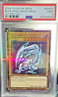 (PSA MINT 9!!) 2024 YUGIOH! 1ST EDITION BLUE-EYES WHITE DRAGON (PSA MINT 9!!!!!) - Image 1