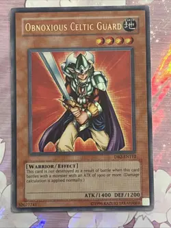 Obnoxious Celtic Guard DB2-EN112 Dark Beginning 2 Unlimited Ultra Rare LP - Image 1