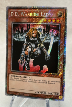 Yugioh! D.D. Warrior Lady RA03-EN129 Platinum Secret Rare 1st Edition - Image 2