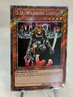 Yugioh! D.D. Warrior Lady RA03-EN129 Platinum Secret Rare 1st Edition - Image 4