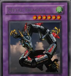 Vintage Yu-Gi-Oh! TCG Metal Dragon LOB-102 Rare MINT - Image 2