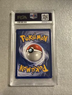 1999 Pokemon Fossil #4 Dragonite Holo Card PSA 8 - Image 2