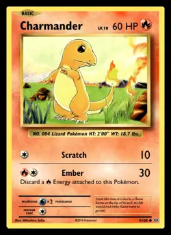 Charmander Common 9/108 XY - Evolutions Pokemon Card - Image 1