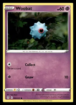 Woobat Common 068/203 SWSH07: Evolving Skies Pokemon Card - Image 1