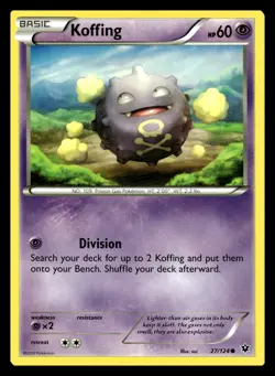 Koffing Common 27/124 XY - Fates Collide Pokemon Card - Image 1