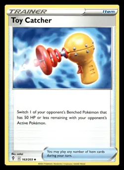 Toy Catcher Uncommon 163/203 SWSH07: Evolving Skies Pokemon Card - Image 1