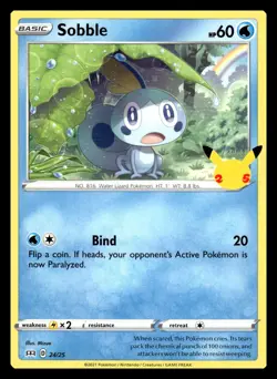 Sobble - 24/25 Promo 024/025 McDonald's 25th Anniversary Promos Pokemon Card - Image 1