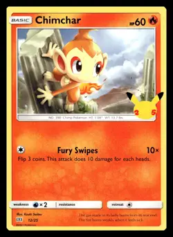 Chimchar (21) Common 21/156 SM - Ultra Prism Pokemon Card - Image 1