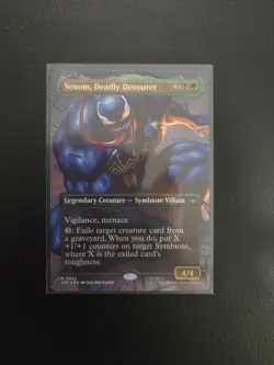 MTG Venom, Deadly Devourer (Borderless Foil) Marvel's Spider-Man 22 NM - Image 1