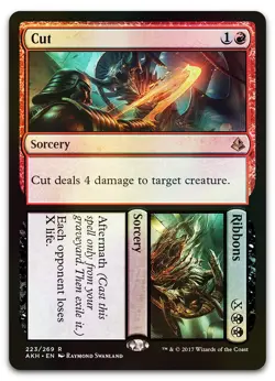 Cut // Ribbons #223 (Foil) (NM) Amonkhet AKH Magic MTG - Image 1