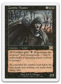 Zombie Master #162 (LP) Classic Sixth Edition 6ED Magic MTG - Image 1