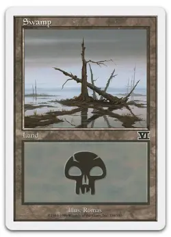 Swamp (339) #339 (LP) Classic Sixth Edition 6ED Magic MTG - Image 1