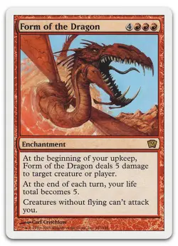 Form of the Dragon #187 (NM) 9th Edition 9ED Magic MTG - Image 1