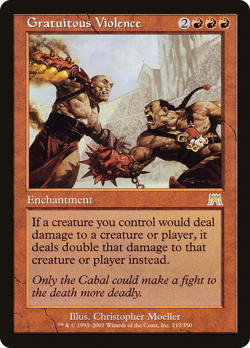 Gratuitous Violence #212 (MP) Onslaught ONS Magic MTG - Image 1