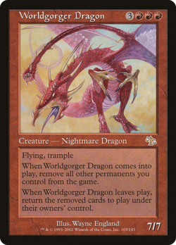 Worldgorger Dragon #103 (MP) Judgment JUD Magic MTG - Image 1