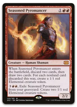 Seasoned Pyromancer #123 (LP) Double Masters 2022 2X2 Magic MTG - Image 1