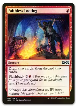 Faithless Looting #128 (Foil) (NM) Ultimate Masters UMA Magic MTG - Image 1