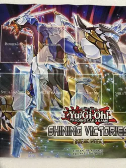 Yu-Gi-Oh! YuGiOh Shining Victories Playmat Sneak Peek Promo Great Condition - Image 3