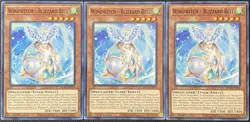 Windwitch - Blizzard Bell BLVO-EN016 Blazing Vortex 1st Ed (x3) - Yugioh Card - Image 1