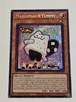 Marshmao Yummy DOOD-EN024 Secret Rare Doom of Dimensions Yugioh 1st Edition Mint - Image 1