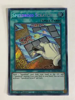 Yugioh! TCG Secret Rare 1st Edition Speedroid Scratch BROL-EN035 NM - Image 1