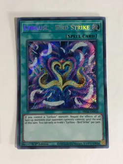Yugioh! TCG Secret Rare 1st Edition Lyrilusc Bird Strike BROL-EN036 NM - Image 1
