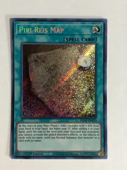 Yugioh! TCG Secret Rare 1st Edition Piri Reis Map BROL-EN023 - Image 1