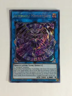 Yugioh! TCG Secret Rare 1st Edition Altergeist Memorygant BROL-EN045 NM - Image 1